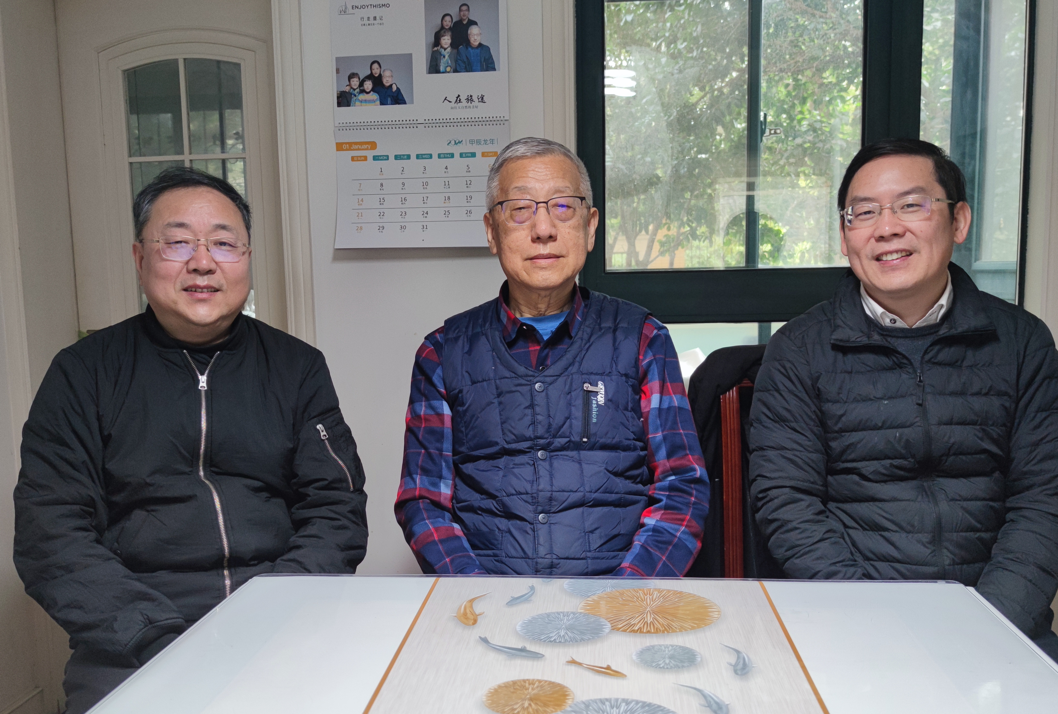 从左至右：刘季平、石源华、祁怀高